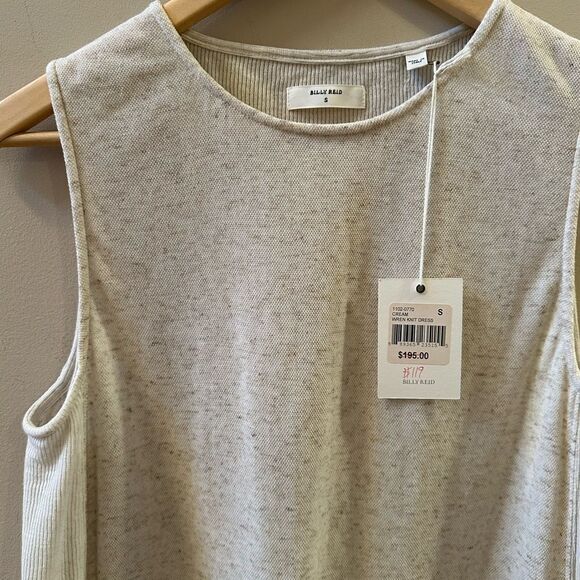 Billy Reid Cream Knit sleeveless dress NWT -S - Picture 3 of 7